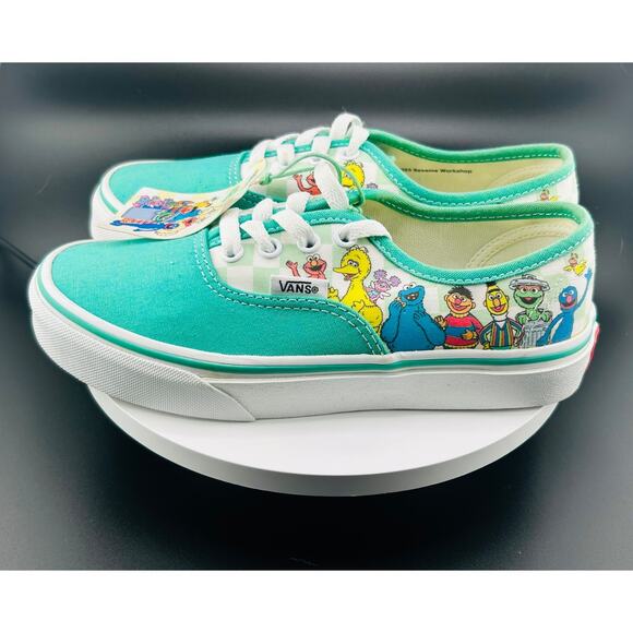 Vans X Sesame Lace Up Sneakers Shoes Sz 2 - Picture 7 of 7